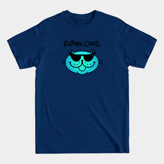 Discover SuPaw CooL - Blue - Super Cool Cat - T-Shirt