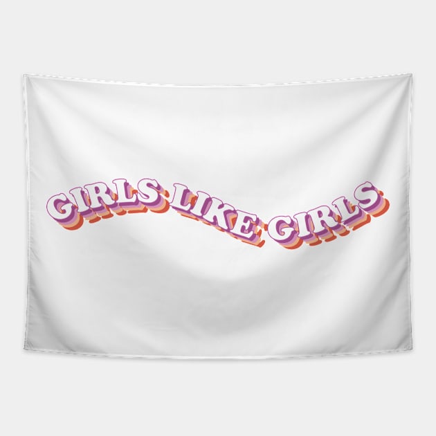 GIRLS LIKE GIRLS Tapestry by Flor Volcanica