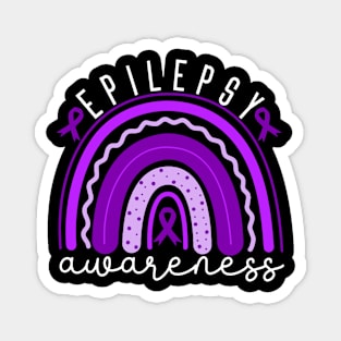 Epilepsy Awareness Rainbow Epilepsy Awareness Magnet