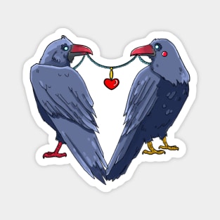 Ravens in love Magnet