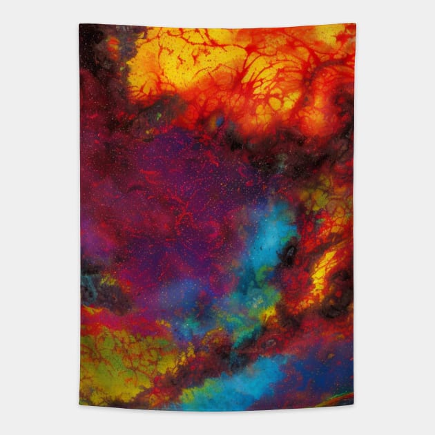 Abstract Splatter Paint Tapestry by Trip Tank