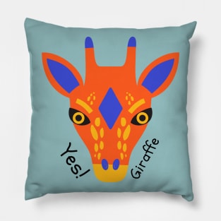 yes giraffe Pillow