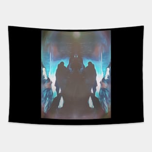 King in Dark Hide Tapestry