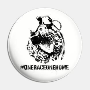 TF - One Race (black) Pin