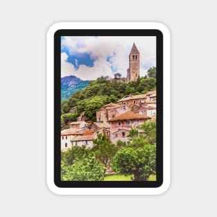 Olargues Village in Southern France Magnet