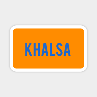 Khalsa Punjabi sikh Phrase Magnet