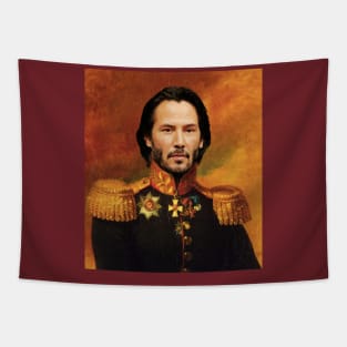 Keanu Reeves Old Portrait Painting Tapestry