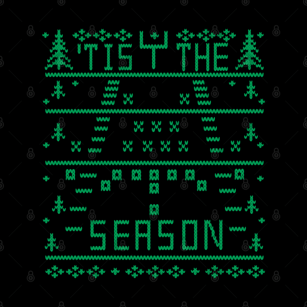 'Tis the Season Football Ugly Christmas Sweater Party Football Lover by TeeCreations