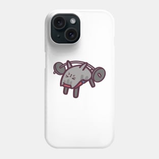 Cute Cat Bench Press Phone Case