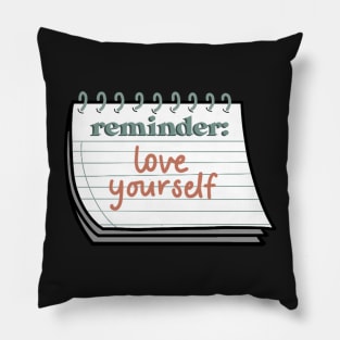 reminder note Pillow