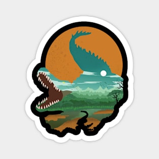 Crocodile landscape Magnet