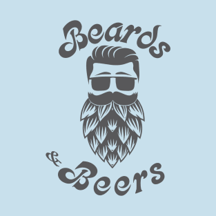 Beards & Beer - Charcoal T-Shirt