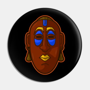 Ancient african aboriginal mask design Pin