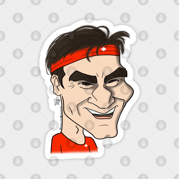 Roger Federer Magnet by Luzinha