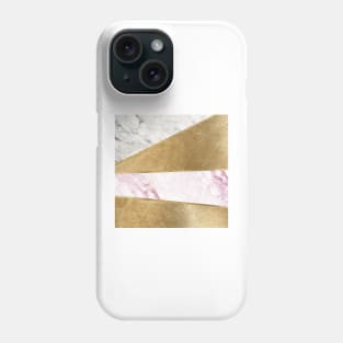 Spliced classic gold marble II Phone Case