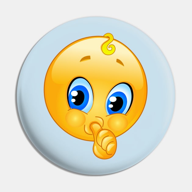 Baby Emoji Pin by DigiToonsTreasures