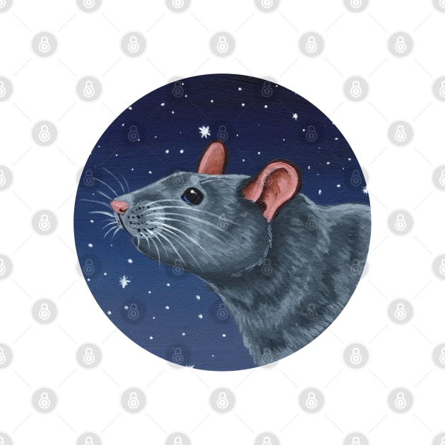 Grey Rat Under the Stars by WolfySilver