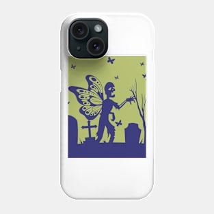 the zombies butterfly Phone Case