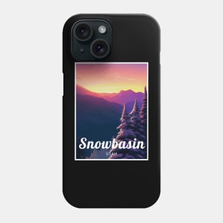 Snowbasin ski Utah USA Phone Case