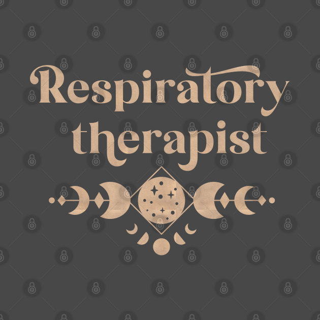 Disover Respiratory Therapist - boho colored moon phase Design - Respiratory Therapist - T-Shirt