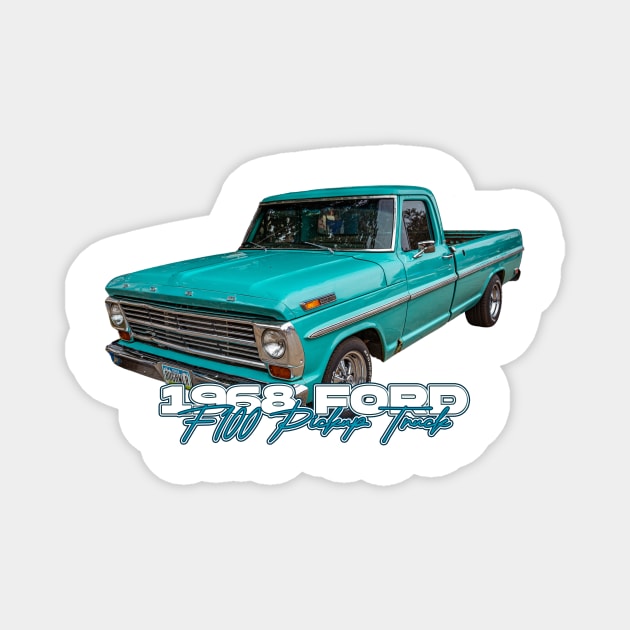 1968 Ford F100 Pickup Truck Magnet by Gestalt Imagery
