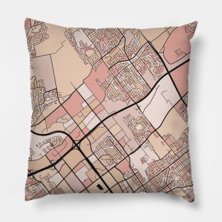 Laval Map Pattern in Soft Pink Pastels Pillow