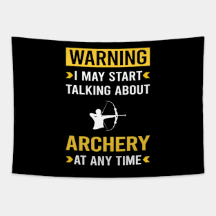 Warning Archery Archer Arrow Arrows Bow Tapestry