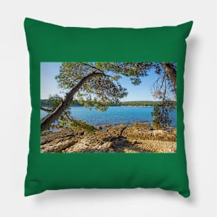 Medulin Coast in Istria, Croatia Pillow