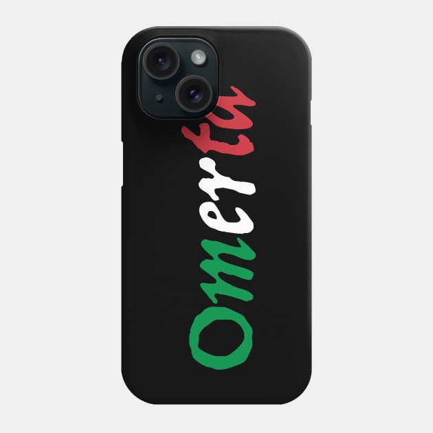 Omerta Italian Flag - A Mulberry Mobsters Phone Case by The Social Club