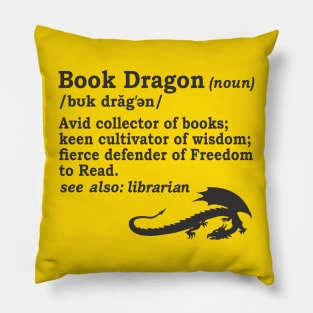 Book Dragon Definition Pillow