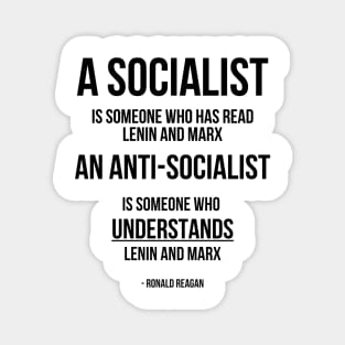 Reagan Anti-Socialism Quote Light Magnet