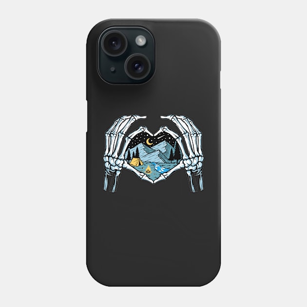 Skull loves mountain Phone Case by Dawaly