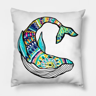 Colorful Whale Pillow