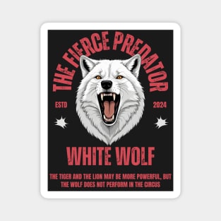 White Wolf Magnet