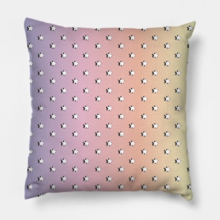 Pastel Rainbow Aesthetic Retro Stars / VSCO Stars Pillow