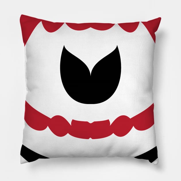 scary teeth face mask Pillow by PIIZ