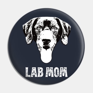 Lab Mom Labrador Retriever Design Pin