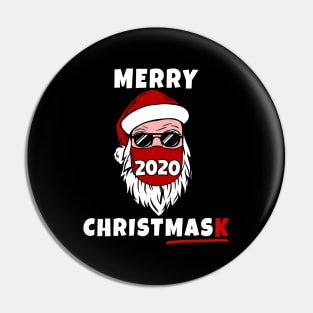 Merry Christmask 2020 Masked Santa For Christmas Pajamas Family Xmas Pin