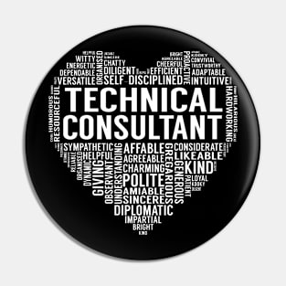 Technical Consultant Heart Pin