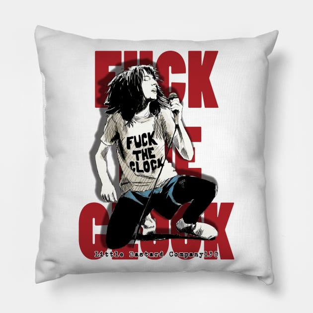 Fuck The Clock Pillow by LittleBastard