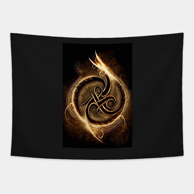 Celtic Rune of Fire Tapestry by Jades-Corner