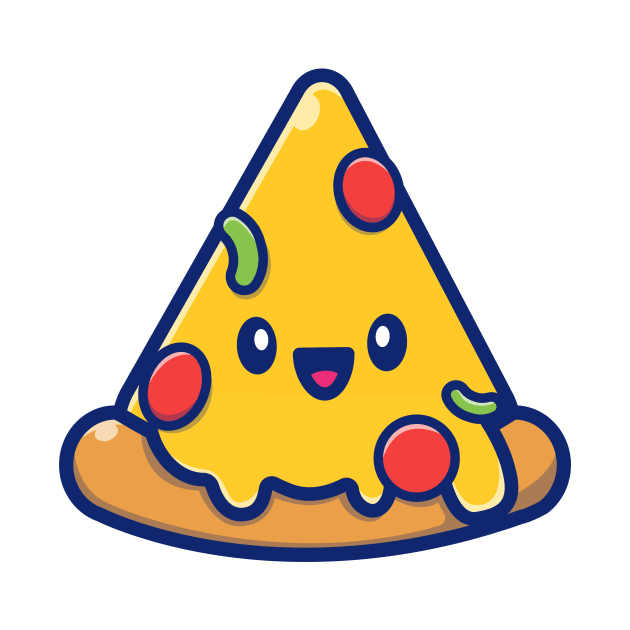 Cute Piece Pizza by Catalyst Labs