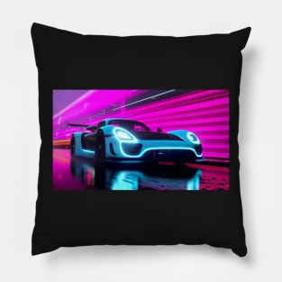 Cyberpunk Porch 918 in the streets Pillow