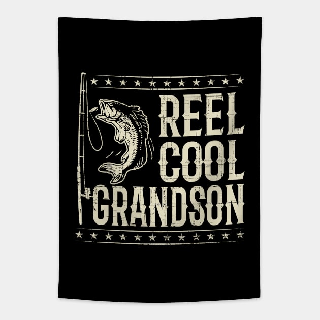 Reel Cool Grandson T-shirt | #DW Tapestry by DynamiteWear