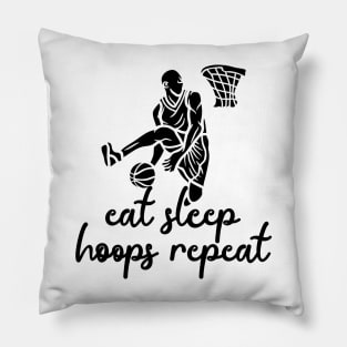 Eat Sleep Hoops Repeat Pillow