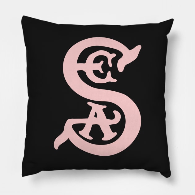 Society of Explorers and Adventurers Millennial Pink Pillow by FandomTrading