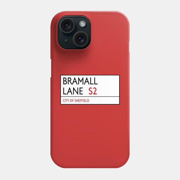 Bramall Lane Street Sign - Sheffield United Phone Case by Confusion101