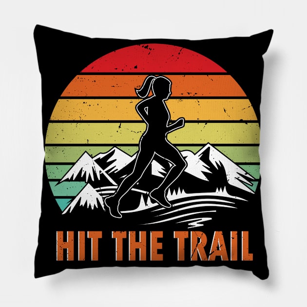 Funny Jogger Design Pillow by Realfashion