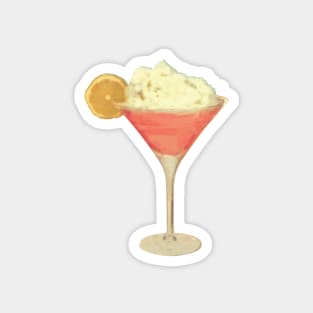 50s Pink Martini Cheesecake Cocktail Magnet