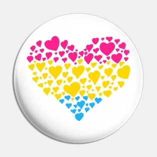 Pansexual heart Pin